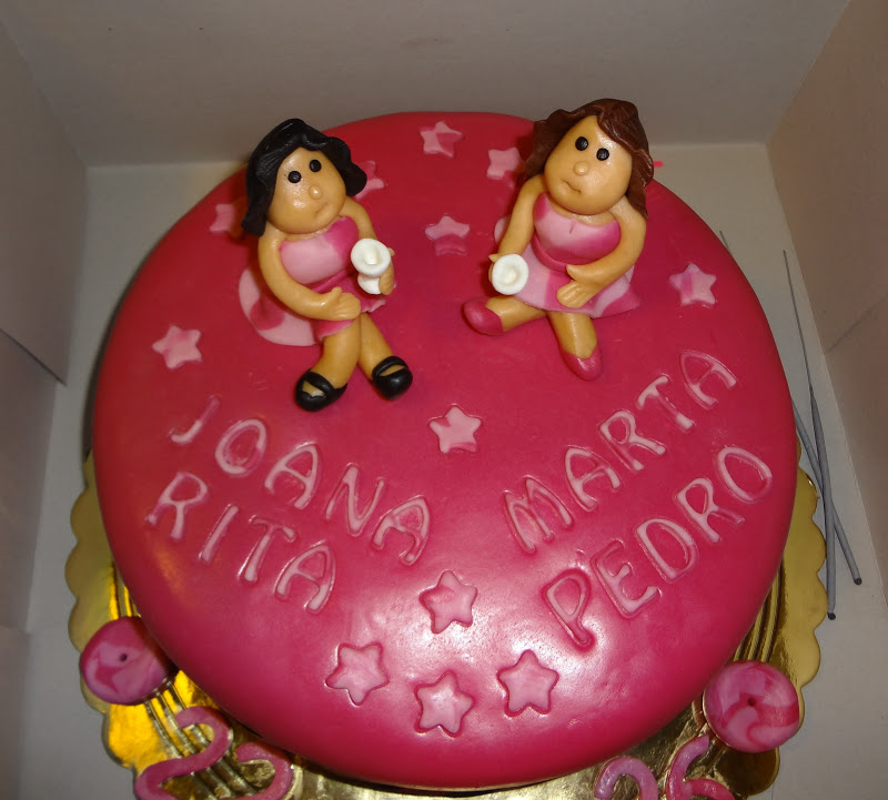 AstentaçõesdoAçucar: Bolo de aniversário de duas amigas
