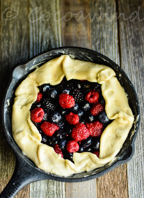 Mixed Berry Galette in my 8 inch Cast Iron Skillet - Cocoawind