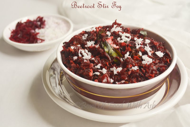Beetroot Stir Fry Recipe | How To Make Beetroot Poriyal / Dry Palya Beetroot Stir Fry Recipe | How To Make Beetroot Poriyal / Dry Palya