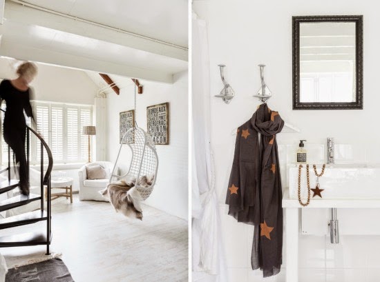 decoracion de interior vintage con entrada