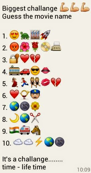 Biggest Challenge - Guess the Movie Name Whatsapp Quiz