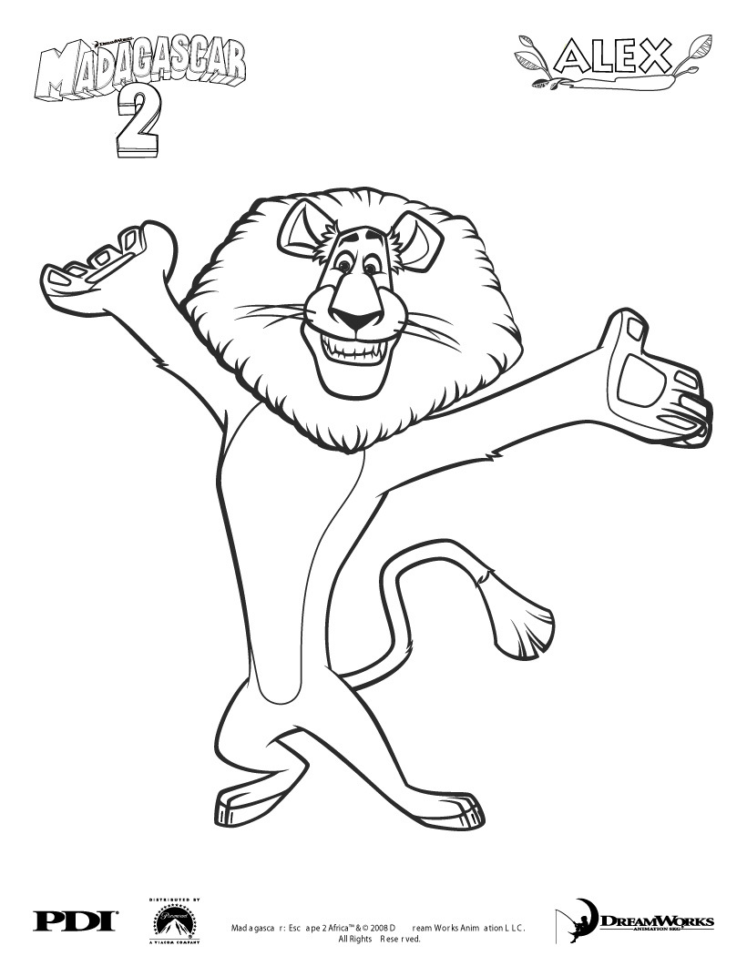 madagascar coloring pages and drawings - photo #9