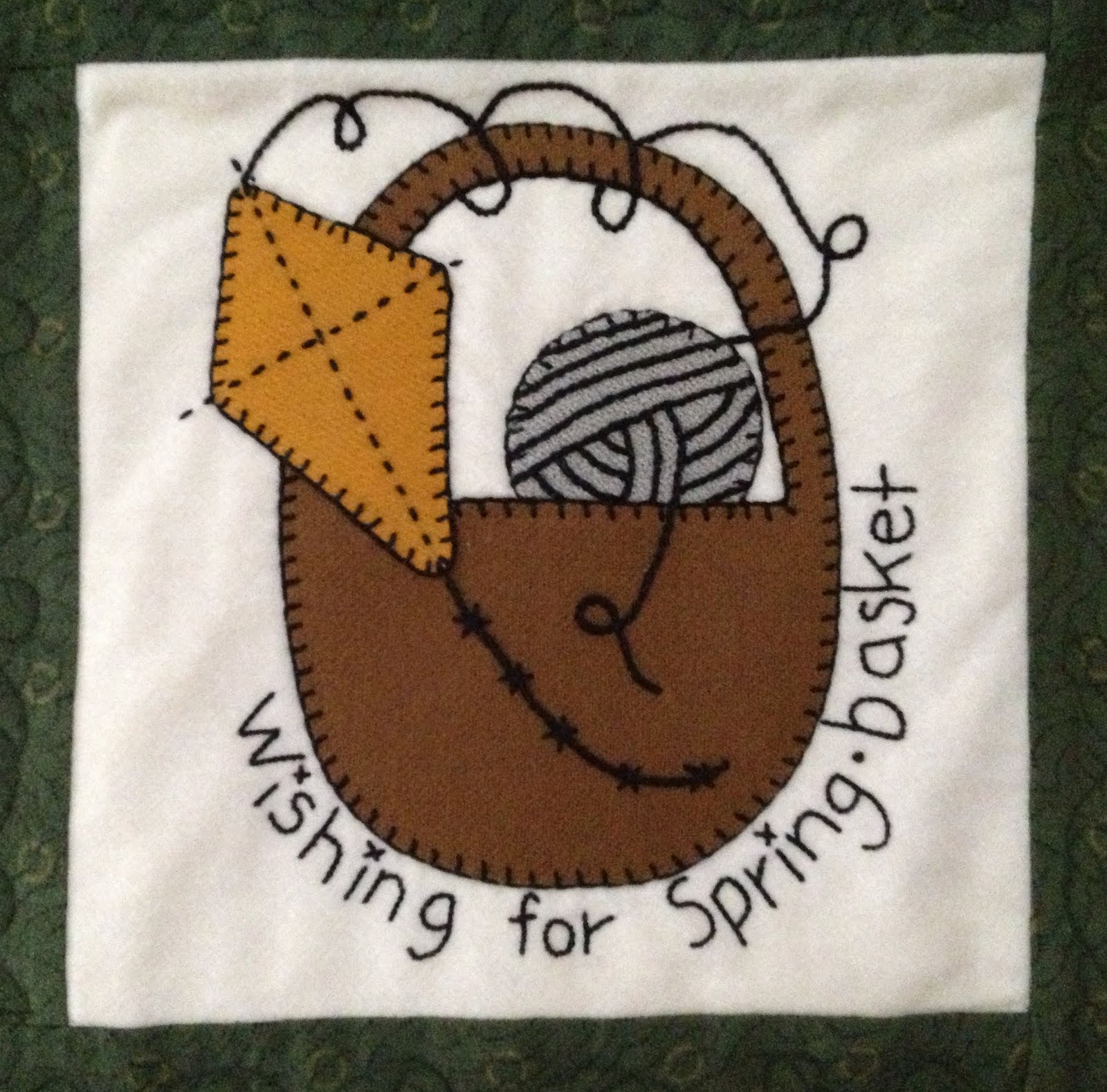 Starwood Quilter March Wishing for Spring Basket Block