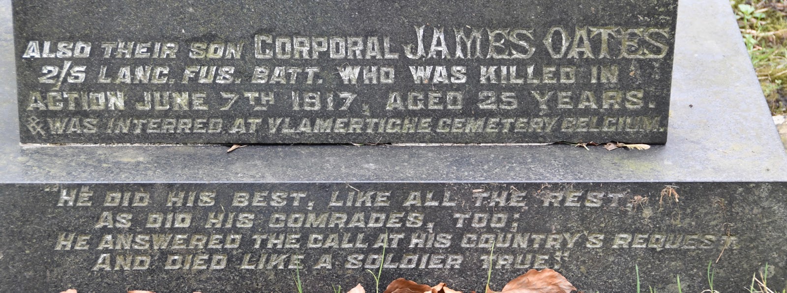 The Graveyard Detective CORPORAL JAMES OATES 1917