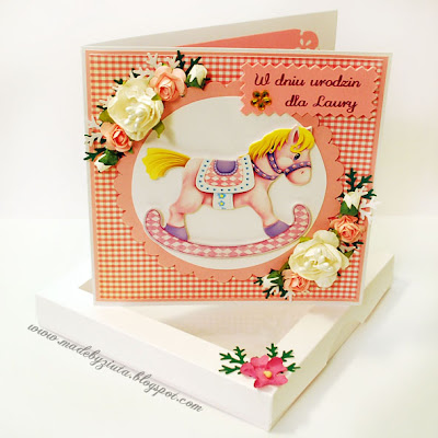 scrapbooking kartka dla dziewczynki urodziny card making kartki okolicznościowe barbara wójcik