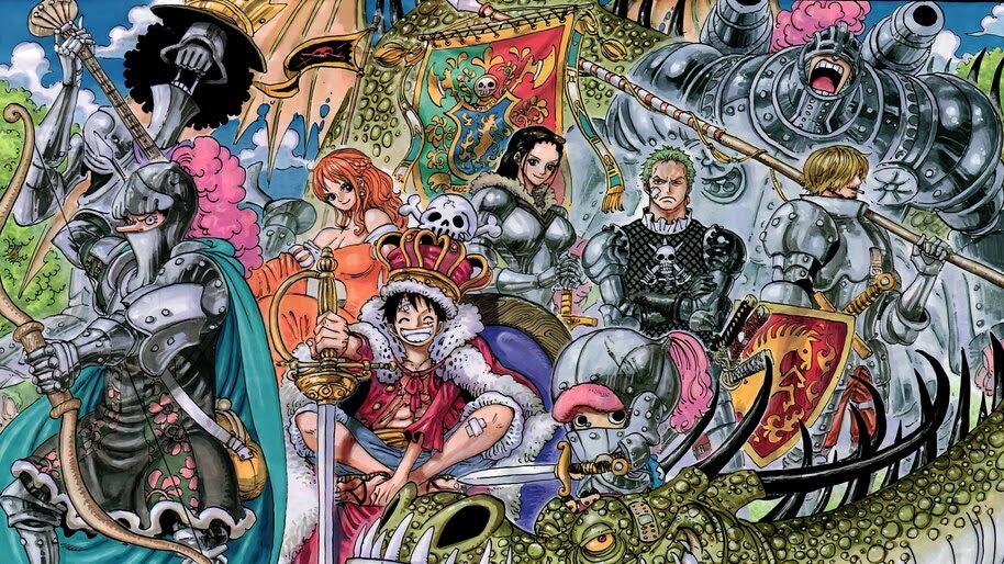 One Piece, Straw Hat Pirates, Knights, Armor, 4K, #6.140