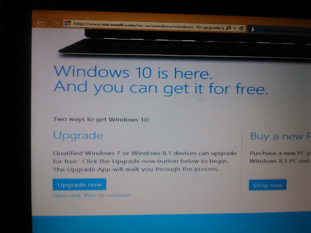 Tampilan halaman resmi upgrade windows 10 upgrade windows 10