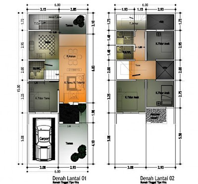 Figure 2 Floor Plan Houses Minimalist