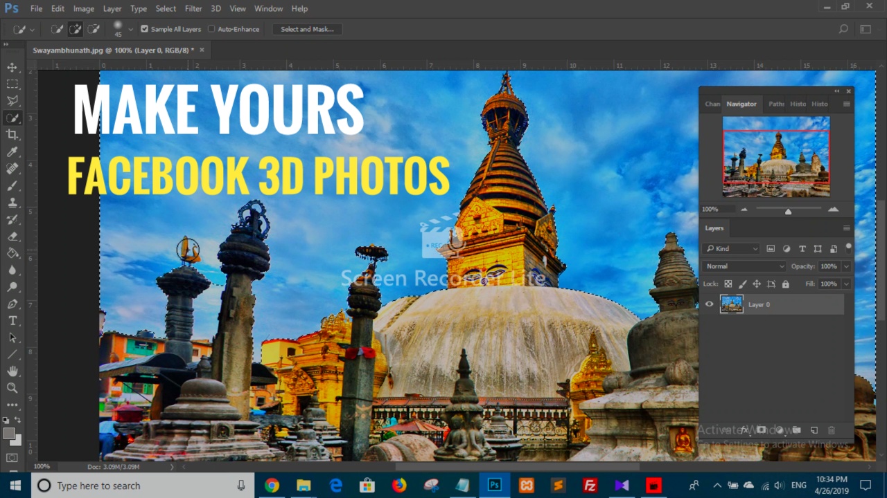 How to Create 3D Facebook photos with Photoshop