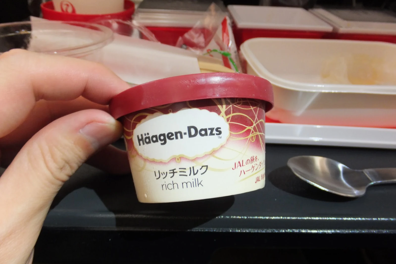 jal-economy-flightmeal JAL機内食ハーゲンダッツアイスクリーム