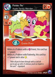 My Little Pony Pinkie Pie, Apple Family Member Canterlot Nights CCG Card