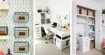 14 Ways to be More Productive with these Home Office Organization Ideas