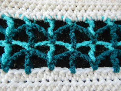 Triangle Mesh crochet stitch with Crafting Friends Designs