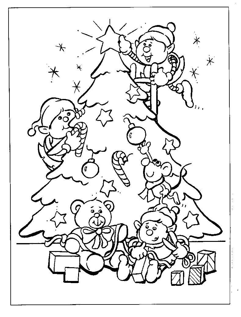The Holiday Site: Christmas Elf Coloring Pages