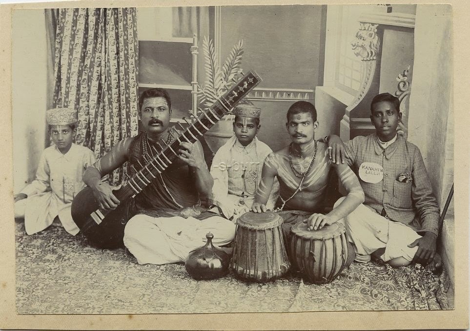 Group Photo of Indian Musicians - c1900's