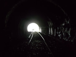 Inside the Tunnel of the "Dudhsagar Railway Bridge.