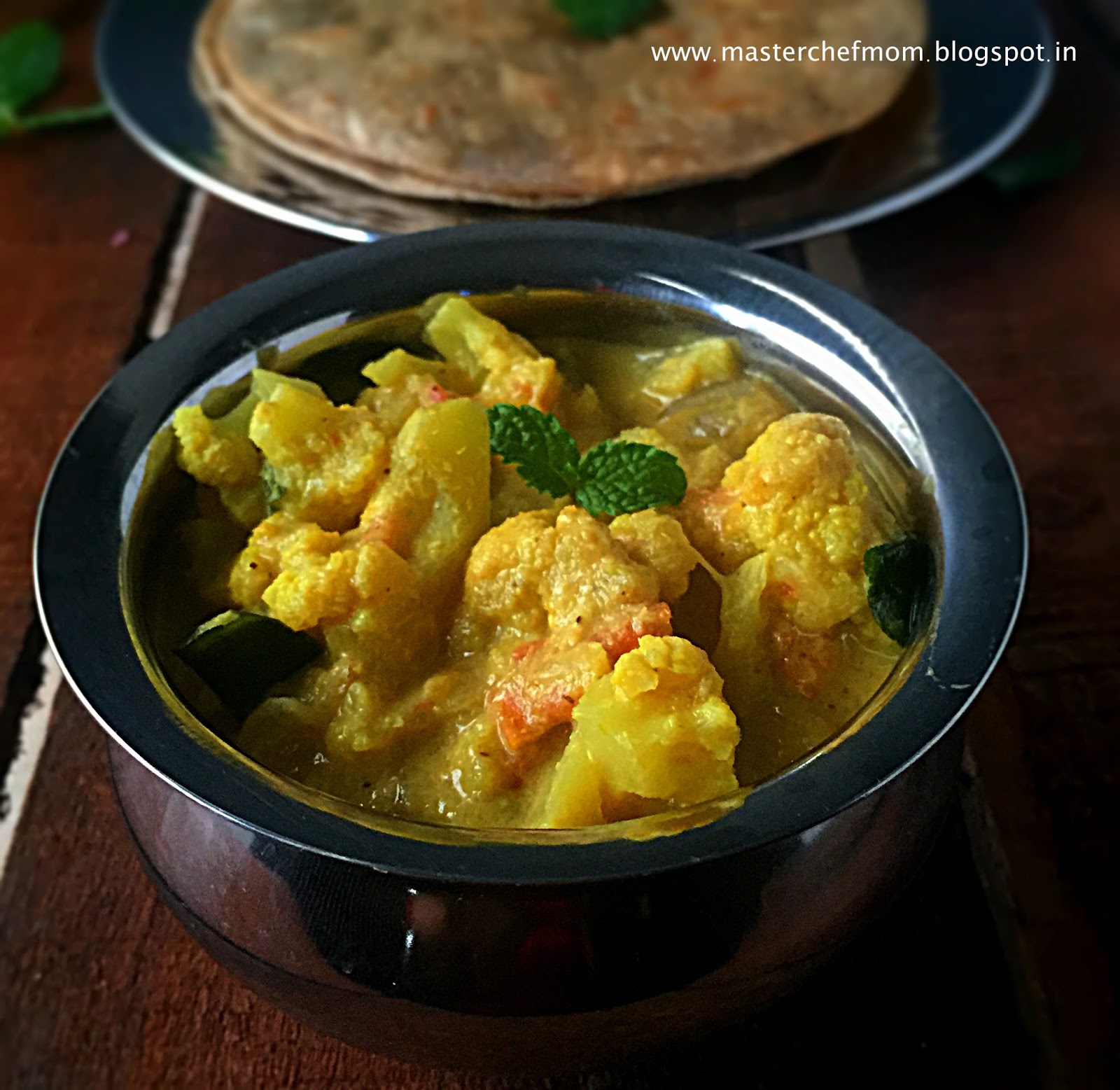 MASTERCHEFMOM Cauliflower Kurma ( Tamilnadu Restaurant Style