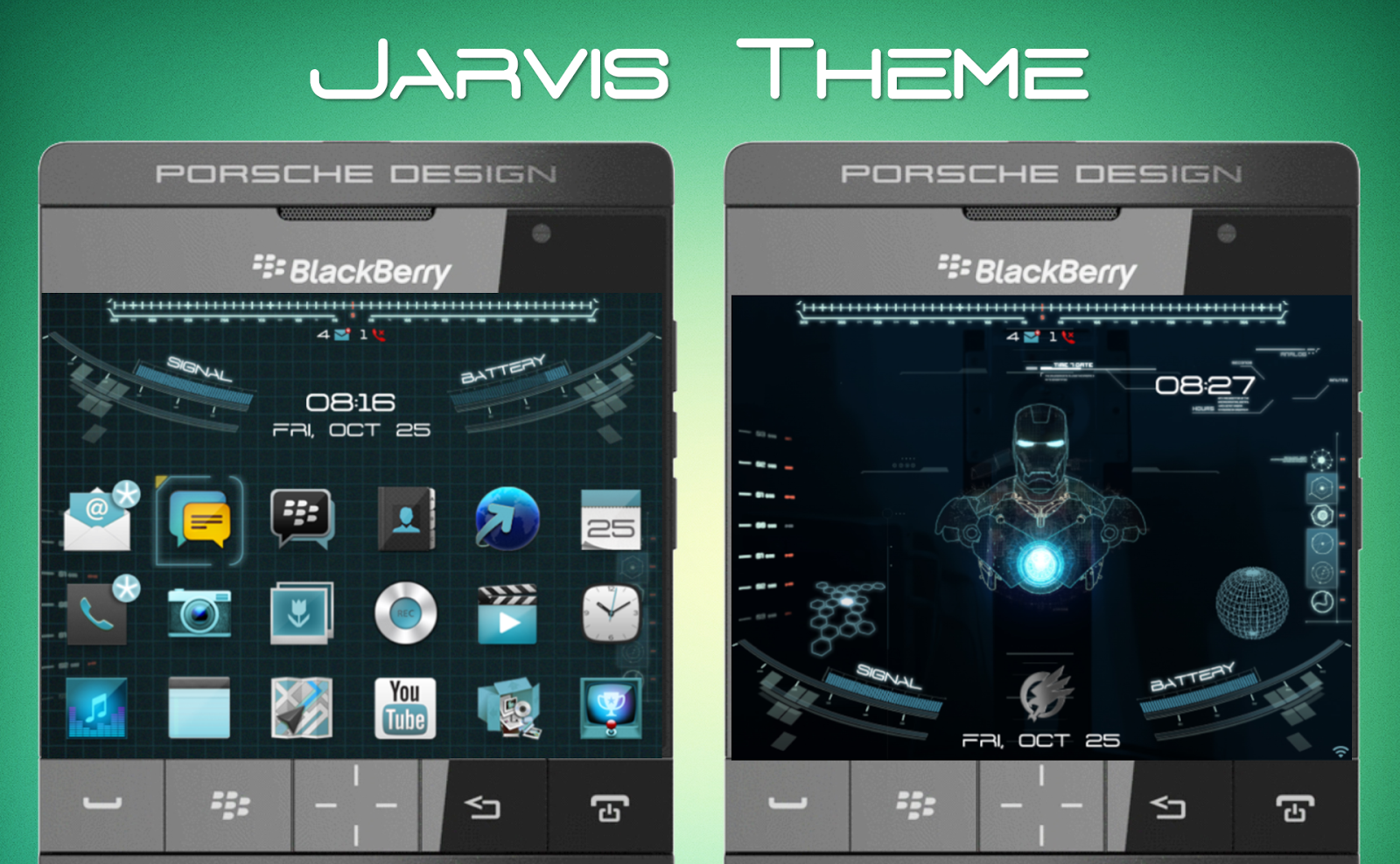 Os7 Animated Jarvis Theme Blackberry Theme Wallpapers