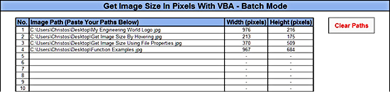 Get Image Size In Batch Mode Get Image Size In Batch Mode