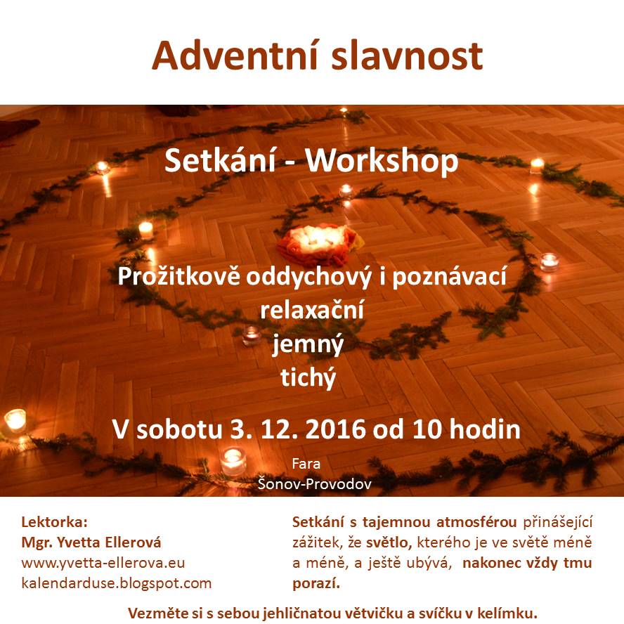 Workshop: Se-tkání v Šonově - Adventní slavnost