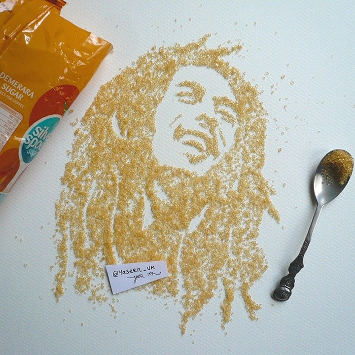 Bob Marley - grãos de açúcar demerara
