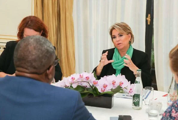 Grand Duchess Maria Teresa attended a working meeting with Denis Mukwege and Céline Bardet organization