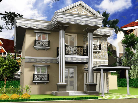 Contoh Model Rumah Mewah 2 Lantai Contoh Model Rumah Mewah 2 Lantai