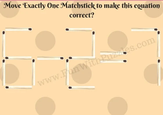 Matchstick Maths Picture Puzzle
