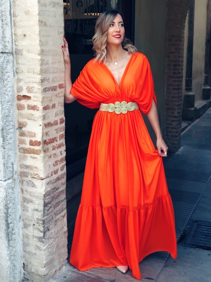 Fitness And Chicness-Look Invitada Estilo Griego Vestido y Tacon-2