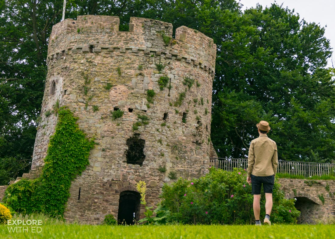 Exploring Usk Castle