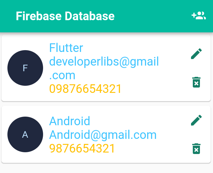 Flutter - Firebase Realtime Database CRUD Operation ~ Developer Libs