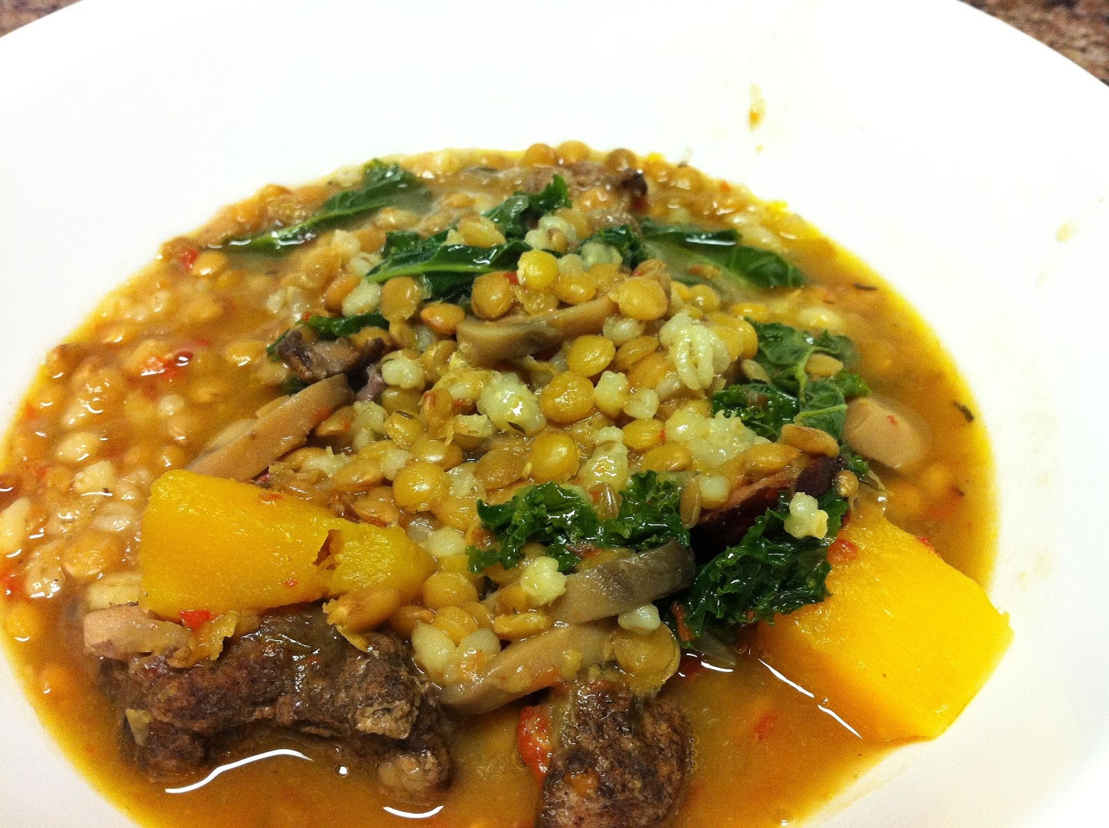 Wade's Global Kitchen A Thick and Hearty Spicy Lamb and Lentil Soup