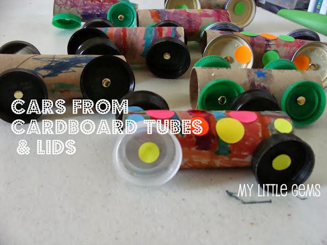 Pra Gente Miúda: Carrinhos feitos com material reciclado
