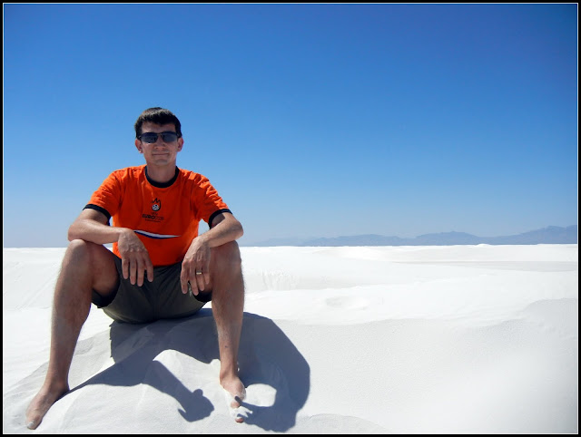 Skyler at the White Sands National Monument in New Mexico