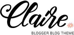 Claire - Clean Personal Responsive Blogger Template