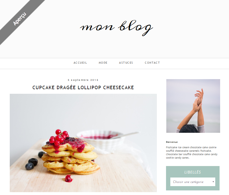 Créer un page d'accueil statique sur Blogger . Lady Bird Red || http://ladybirdr.blogspot.fr/ Créer un page d'accueil statique sur Blogger