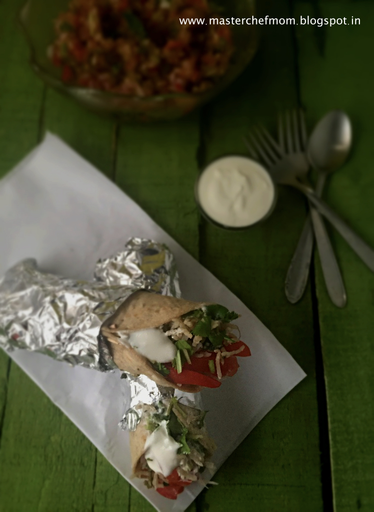 MASTERCHEFMOM Desi Burrito Garbanzo Bean and Spinach Burrito Indo