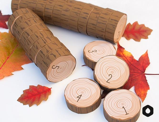 PAPERMAU Christmas Time The Log Advent Calendar Papercraft by Sanglota