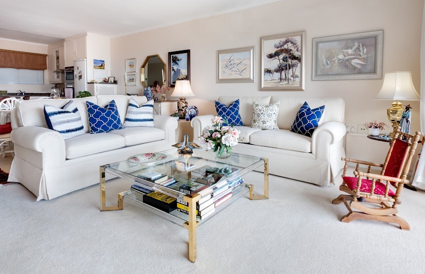 Square Glass Top Coffee Table and Two White Leather 2 Seat Sofas Square Glass Top Coffee Table and Two White Leather 2 Seat Sofas
