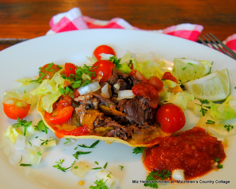 Slow Cooker Beef Tostada's