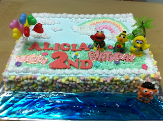 Alicia's Sesame St Birthday cake