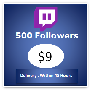 500 boost twitch followers