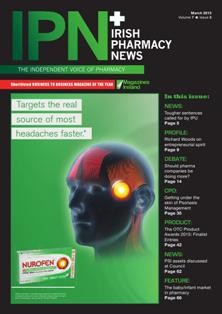 IPN Irish Pharmacy News - March 2015 | TRUE PDF | Mensile | Professionisti | Management | Distribuzione | Farmacia | Tecnologia
IPN Irish Pharmacy News has become the most talked about publication in the pharmacy market right now. Launched in November 2008 the magazine appears once a month with a double issue in July/August. Pharmacy Communications Ireland is an independent medium for all Irish Pharmacists -- community, hospital and research, and industry members to communicate through. IPN Irish Pharmacy News covers all manner of news, issues, events and business relating to the Irish pharmaceutical industry, from the dispensary to the manufacturing floor.
The magazine is a glossy, colourful and jammed pack publication offering the pharmacists a vehicle to showcase their stories and talk about the issues that matter to them. With the face of Irish Pharmacy changing everyday and the profession being forever underutilised, IPN Irish Pharmacy News understands the need for those working in pharmacy to express their concerns and voice their opinions in an independent, yet united way.
IPN Irish Pharmacy News seeks to give a broad overview of the industry and profession, yet focusing in on the pharmacists themselves.
Regular features include: news, business management and finance, pharmacy debate, clinical articles, profiles, pharmacy profiles, shop front, product profile and appointments.