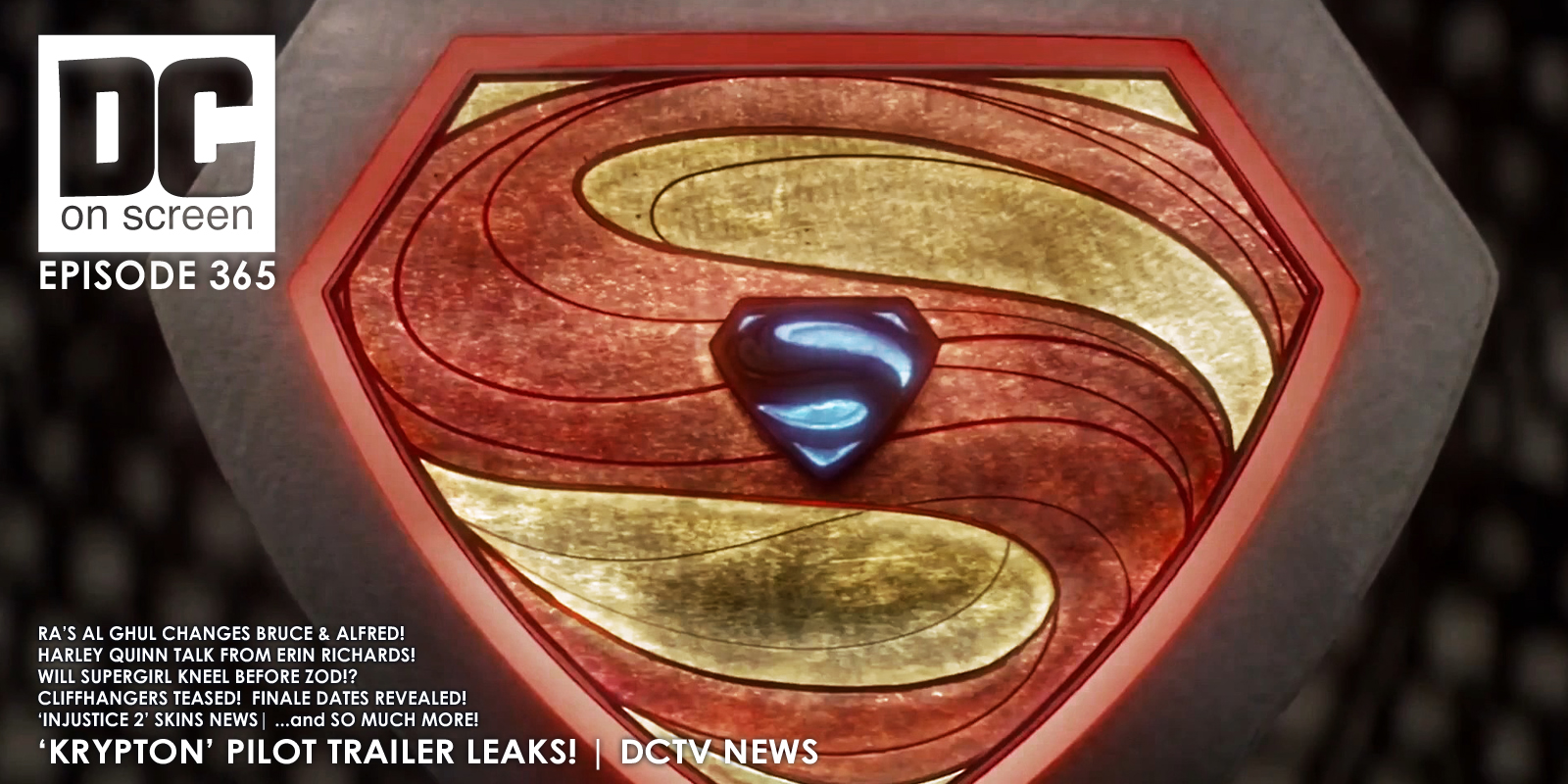 DC on SCREEN DC Studios News/Review 'Krypton' Pilot Trailer Leaks