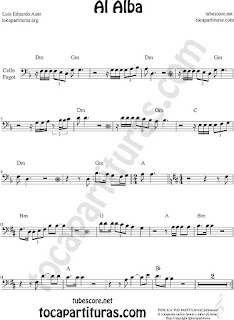  Cello and Bassoon Sheet Music for Al Alba Music Scores