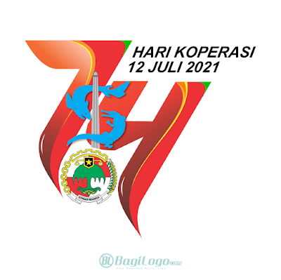 Logo Hari Koperasi ke-74 vector