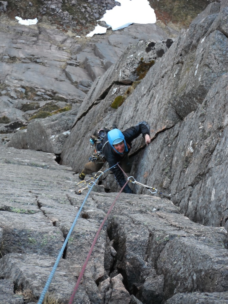 Winter and Rock Climbing Conditions 270312, The Needle, Shelterstone