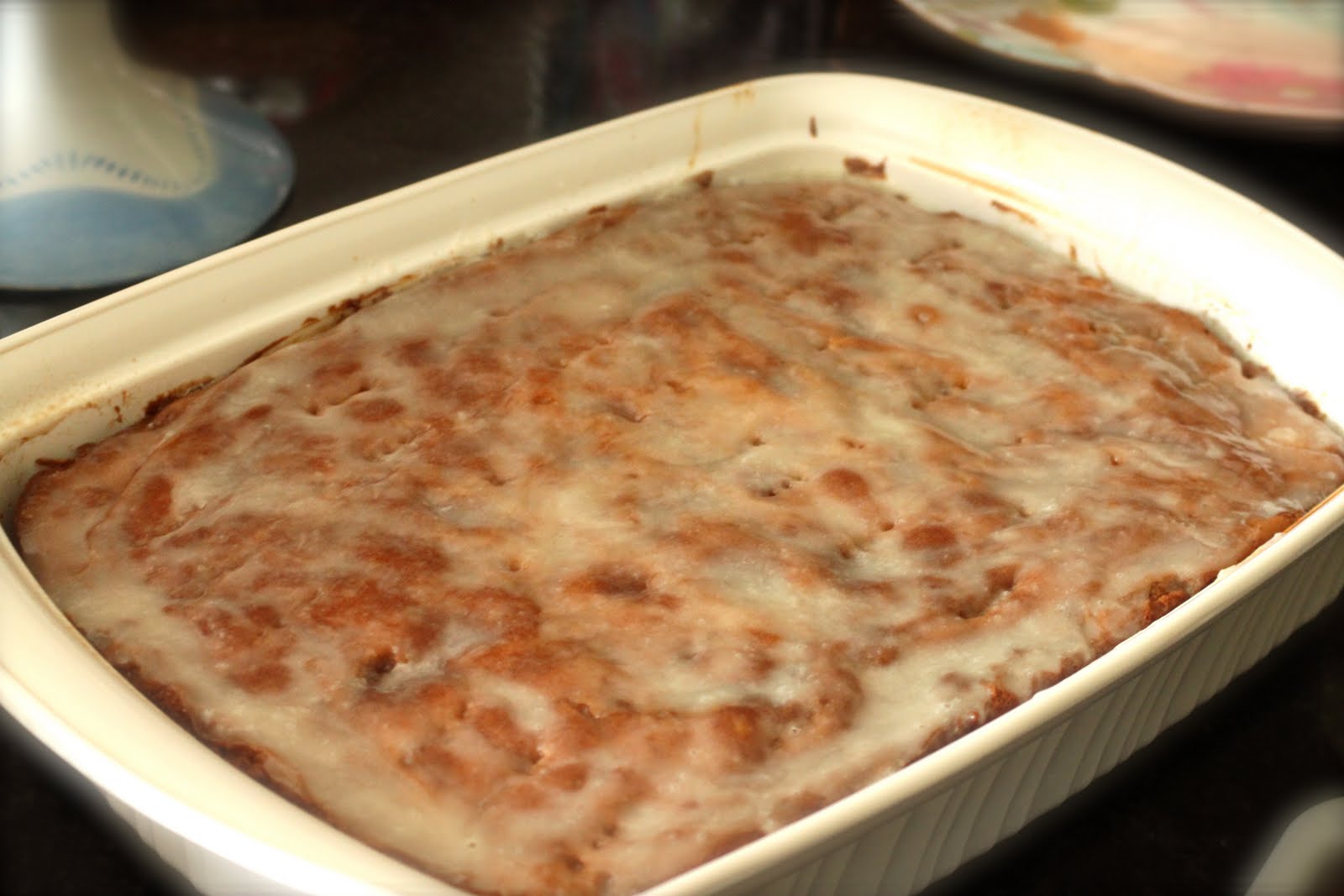 Coffee, Chaos, and Contentment Honey Bun Cake