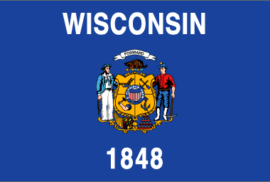http://www.statesymbolsusa.org/Wisconsin/stateFLAG.html