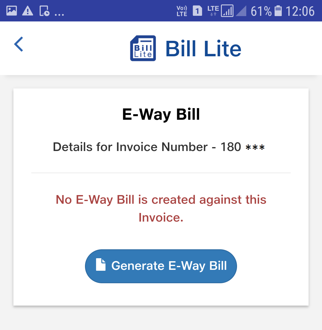 bill lite billing mobile app by jiogst how to create e way bill waybill invoice